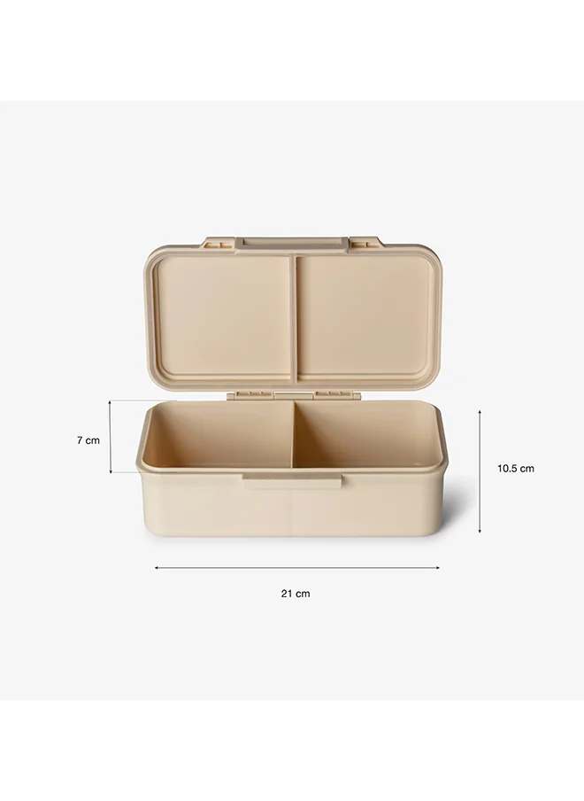Citron Rectangle Lunchbox With 2 Compartments For Kids, Leak Proof And Bpa Free Lunch Box For Kids - Vehicles