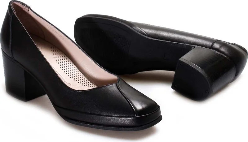 فاست ستيب Genuine Leather Women's Chunky Heel Shoes 889za5313