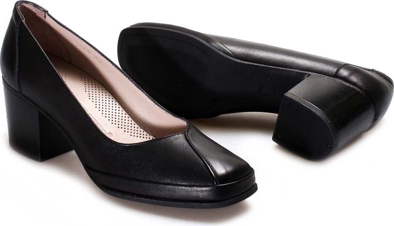 Fast Step Genuine Leather Women's Chunky Heel Shoes 889za5313  - Image 4