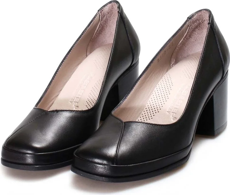 فاست ستيب Genuine Leather Women's Chunky Heel Shoes 889za5313
