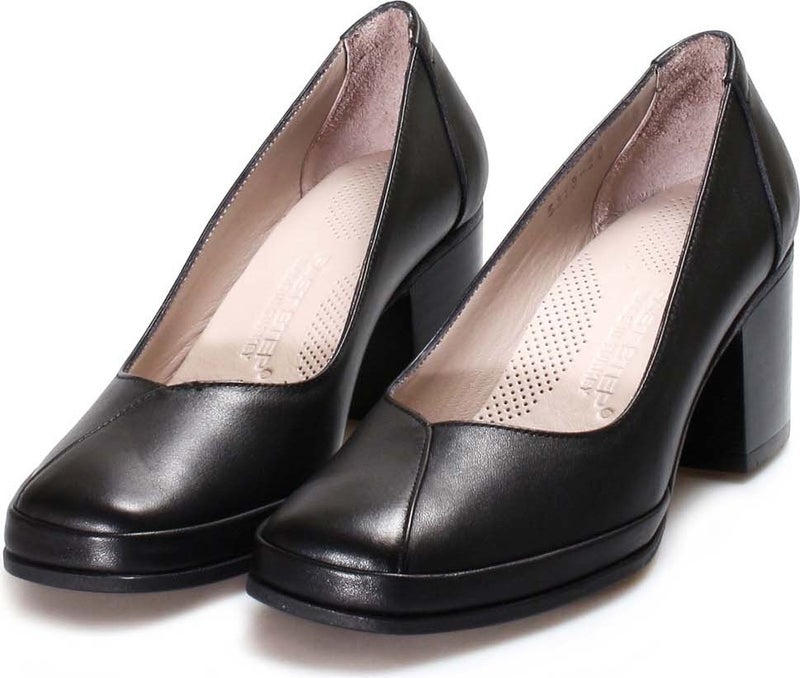 Fast Step Genuine Leather Women's Chunky Heel Shoes 889za5313  - Image 5
