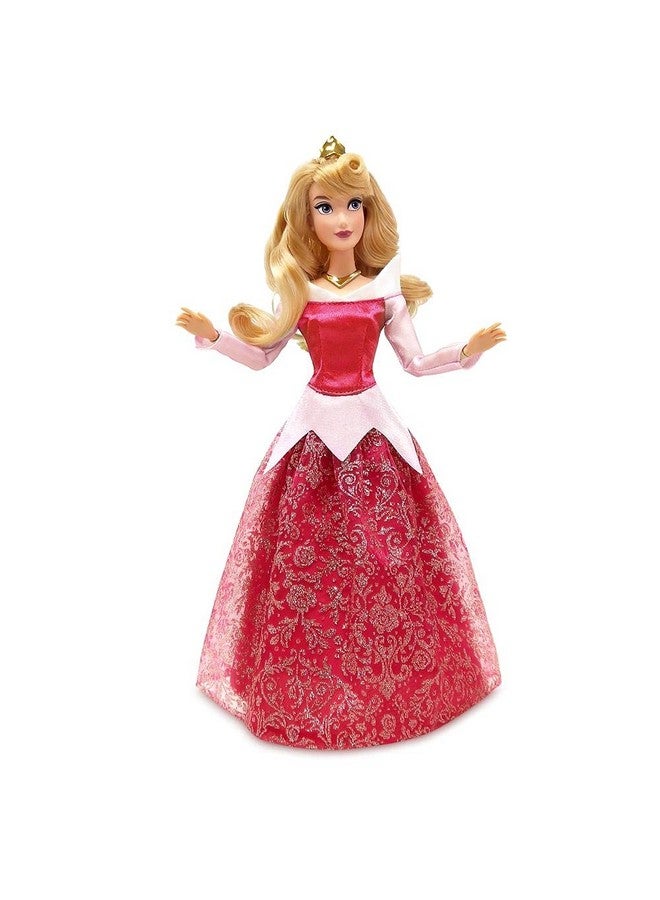 Disney store دميه أميرة ديزني الكلاسيكية الرسمية من متجر ديزني (أورورا من الجميلة النائمة)، 11 بوصة، تشمل فرشاة بتفاصيل مصبوبة، لعبة قابلة للتشكيل بالكامل بزي كلاسيكي - ألعاب أميرات ديزني للفتيات - Image 5