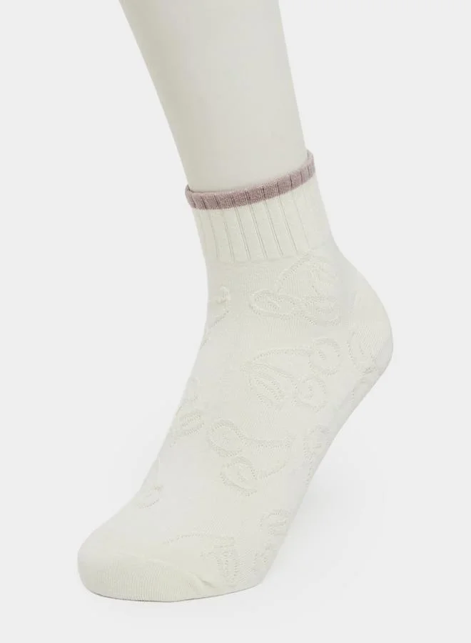 Styli Pack of 3- Striped Ribbed Socks