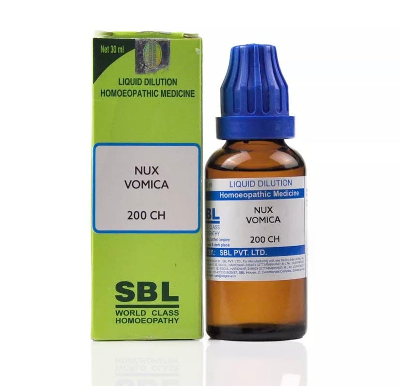 SBL Nux Vomica 200 Ch Dilution (30ml) - Set of 3 Bottles - Image 1
