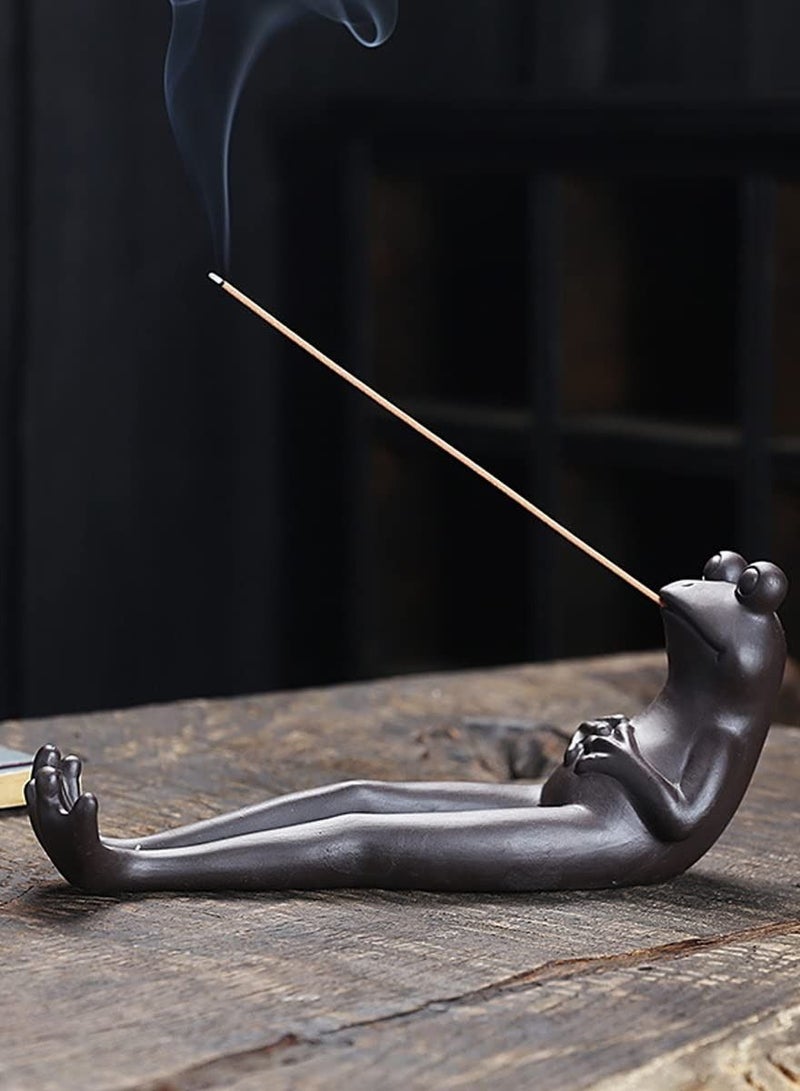 Frog Incense Stick Holder - Insense Stand with 45 Sandalwood Sticks - Image 3