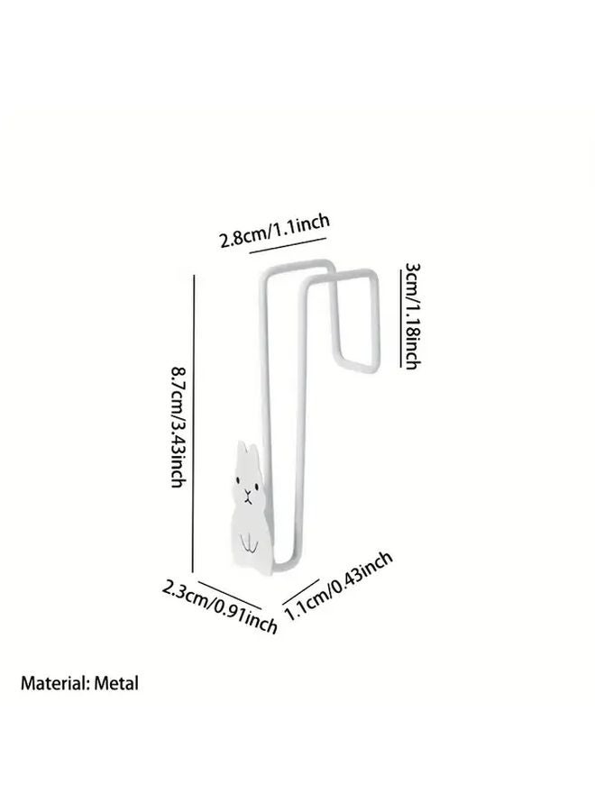 3Pcs Grey Heavy Duty Metal Door Hanger Hooks Adhesive Screw On No Drill Installation - Image 4