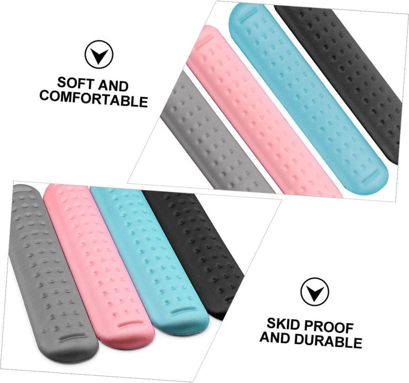 MAGICLULU Gaming Keyboard Wrist Rest Large Memory Foam Keyboard Pad with Massage Holes Non-Slip Pink Wrist Support for Office and Gaming Use - Image 2
