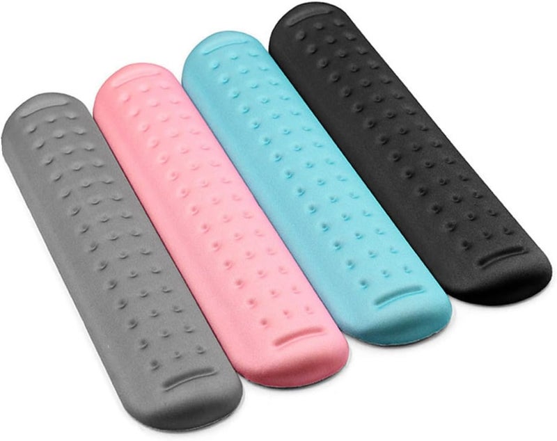 MAGICLULU Gaming Keyboard Wrist Rest Large Memory Foam Keyboard Pad with Massage Holes Non-Slip Pink Wrist Support for Office and Gaming Use - Image 3