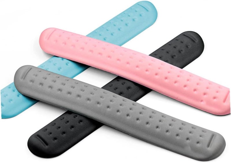 MAGICLULU Gaming Keyboard Wrist Rest Large Memory Foam Keyboard Pad with Massage Holes Non-Slip Pink Wrist Support for Office and Gaming Use - Image 4