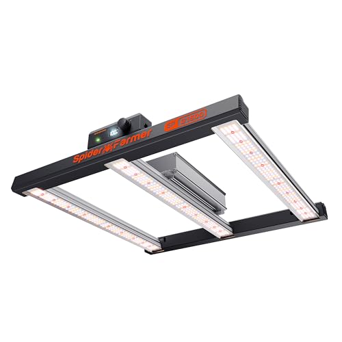 Spider Farmer G1500 Cost-Effective LED Grow Lights 150W, Smart App Control, 2x2ft Coverage Full Spectrum Digital Screen Dimmable Bar Style Growing Lamp for Indoor Plants - Image 1