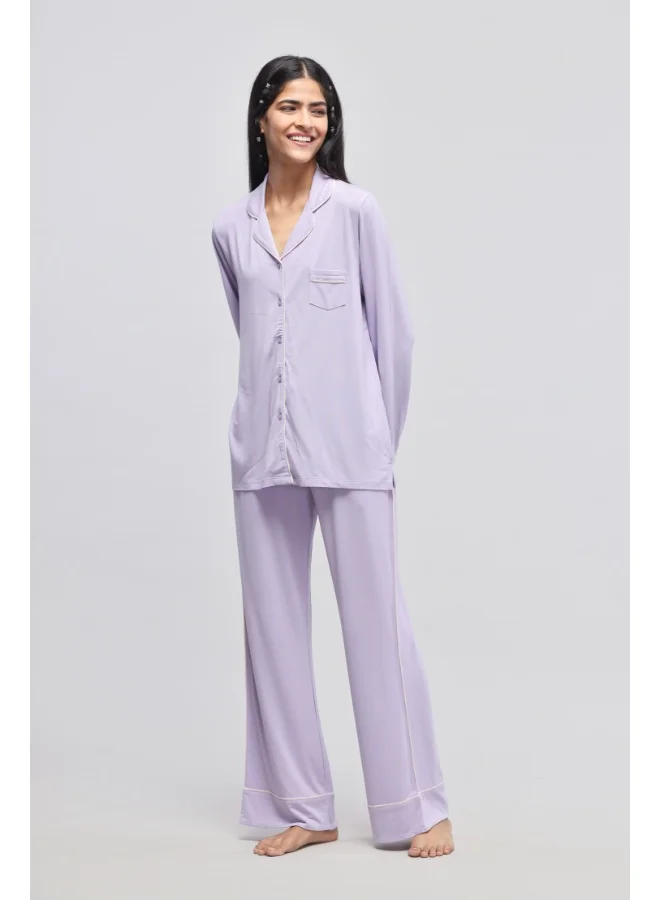 NeceSera Lavender Piping Pajamas