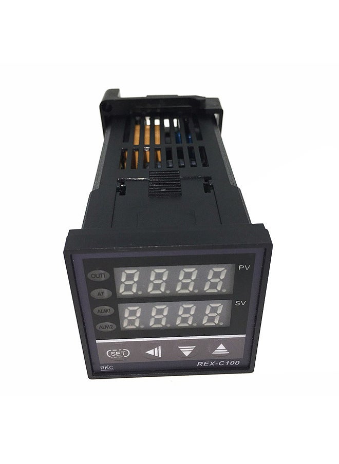 Generic - REX-C100FK02-V*AN Intelligent Temperature Controller SSR Output + SSR-40 DA + K Probe Thermocouple + Heatsink - Image 1