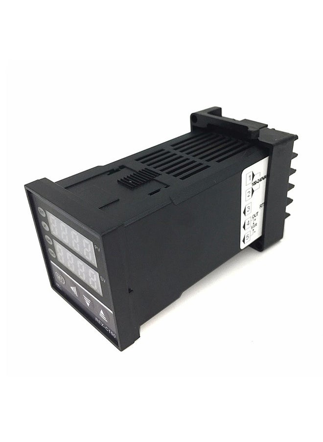Generic - REX-C100FK02-V*AN Intelligent Temperature Controller SSR Output + SSR-40 DA + K Probe Thermocouple + Heatsink - Image 1
