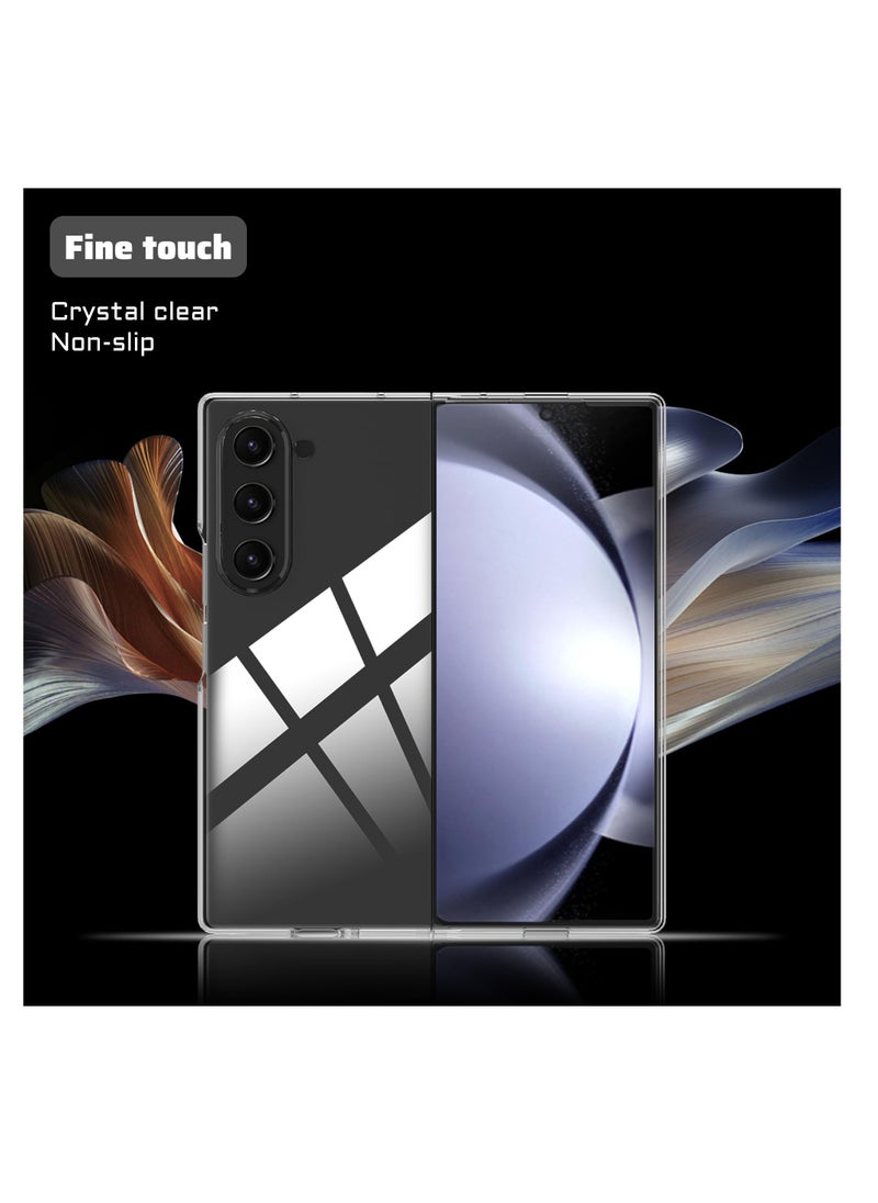 Aookay - For Samsung Galaxy Z Fold 6 Phone Case, Slim Clear Phone Case, Foldable Hard PC Protective Case, Scratch-Proof, Drop-Proof, Anti-Yellowing Phone Case [No Front Screen Protector] (Z Fold 6) - Image 1