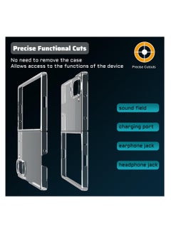 Aookay For Samsung Galaxy Z Fold 6 Phone Case, Slim Clear Phone Case, Foldable Hard PC Protective Case, Scratch-Proof, Drop-Proof, Anti-Yellowing Phone Case [No Front Screen Protector] (Z Fold 6)  - Image 5
