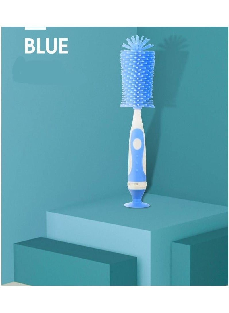 ارواق فرشاة لهاية الطفل، فرشاة تنظيف لشطف الزجاجات الدوارة من السيليكون