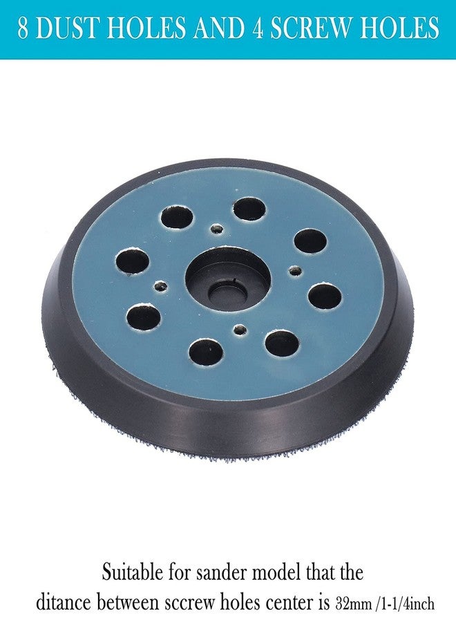 ZERONE 2Pcs Hook and Loop Backing Pad Replacement, Orbital Sander Replacement Pad 125mm/5 Inch 8 Hole, Sander Replacement Parts for High Speed Polishing, Dust Removal - Image 3