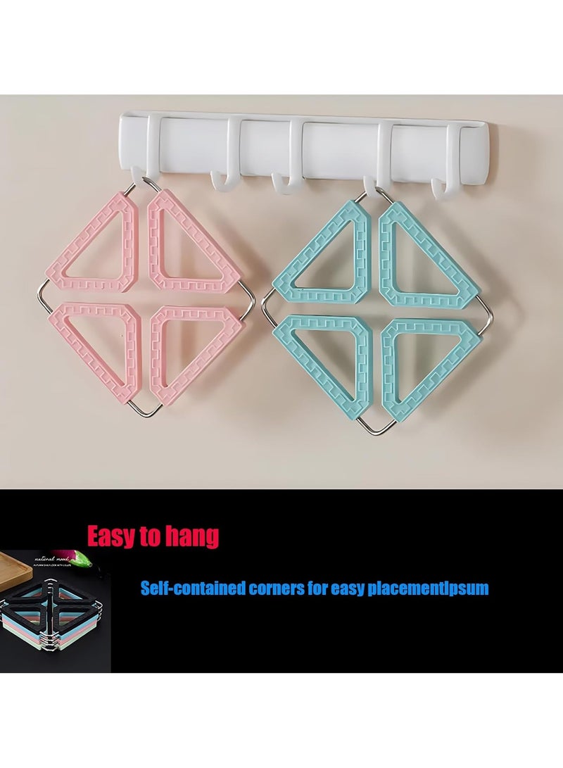 CMGTYYD 3 Pcs Trivets for Kitchen Worktops, Folding Silicone Trivet, Trivets for Hot Dishes, Multipurpose Worktop Protector, Pot Holder Heat Proof Mats for Hot Pans/Cup/Dishes/Plates - Image 3