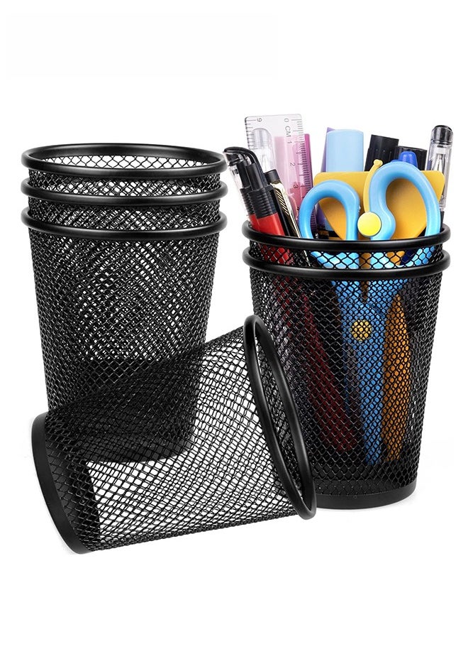 Generic - Pen Holder 6 Pack, Mesh Metal Pencil Cup, Durable Pen Organizer Desk Organisers Set for Office Desk Storage and Organise - Image 1
