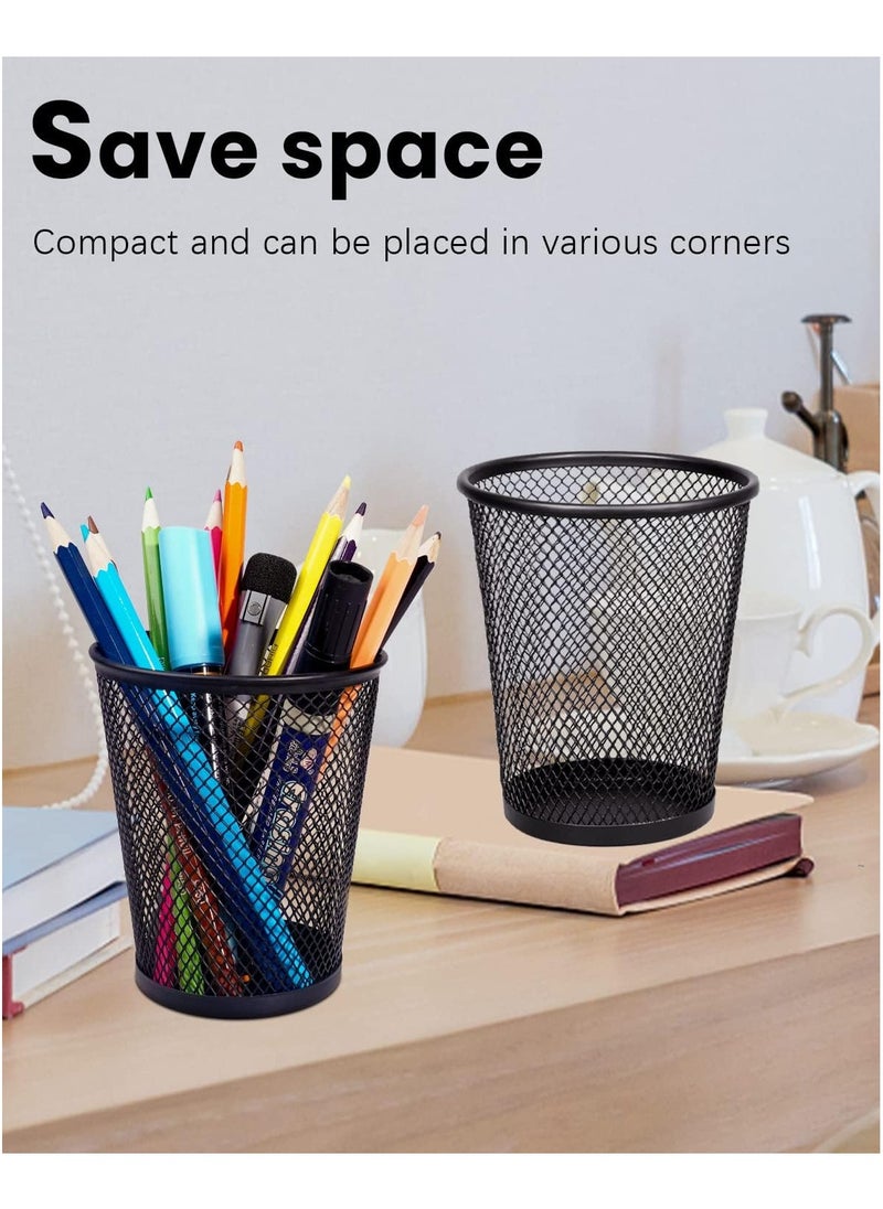 Generic - Pen Holder 6 Pack, Mesh Metal Pencil Cup, Durable Pen Organizer Desk Organisers Set for Office Desk Storage and Organise - Image 1