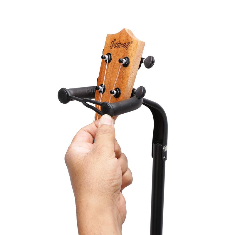 Juarez JRGS200 2-Tier Adjustable, Extended Height-Fits Acoustic, Electric, Bass, and Extreme Body Shaped Guitars Large Guitar Stand - Image 2