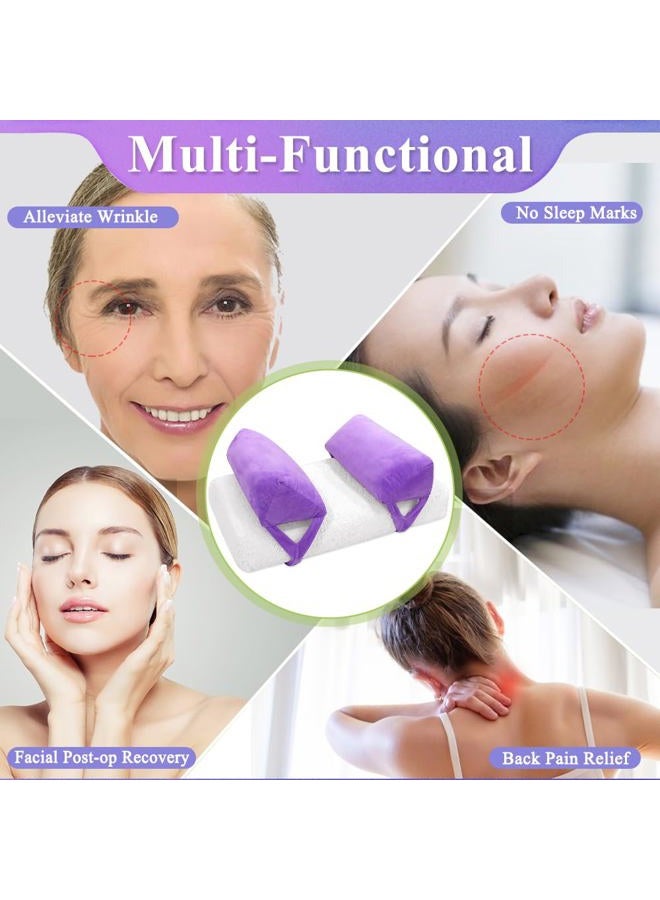 AOSSA Anti Aging Pillow for Women Anti Wrinkle Face Beauty Pillow Head Stabilizer Back Sleep Training Face Up Head Positioning Wrinkle Prevention for Face Post Surgery Pillows Support for Sleeping Upright - Image 3