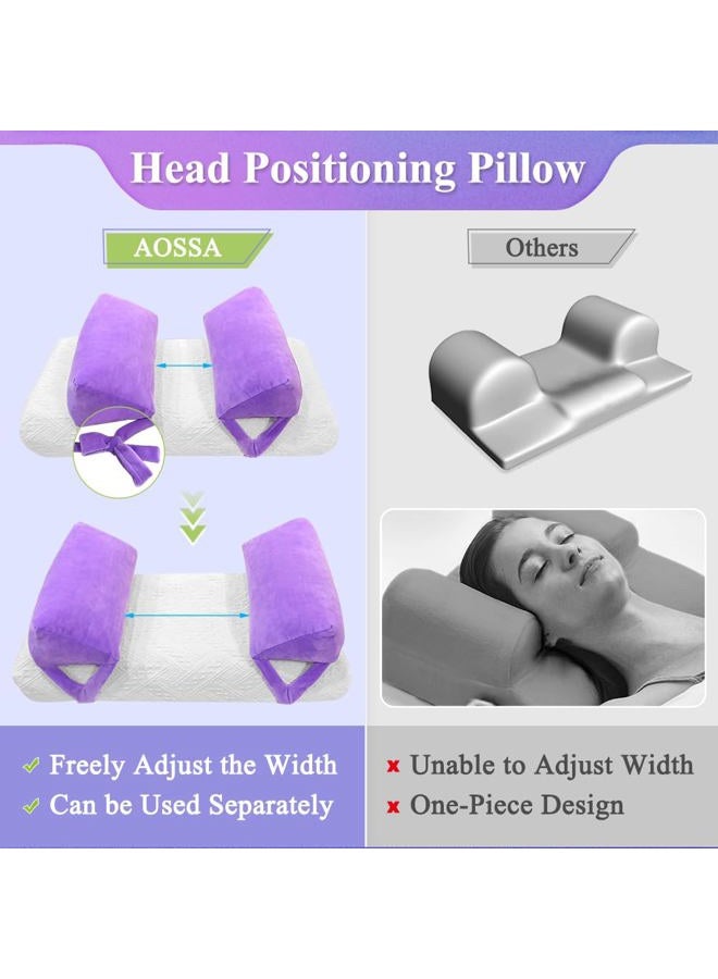 AOSSA Anti Aging Pillow for Women Anti Wrinkle Face Beauty Pillow Head Stabilizer Back Sleep Training Face Up Head Positioning Wrinkle Prevention for Face Post Surgery Pillows Support for Sleeping Upright - Image 4