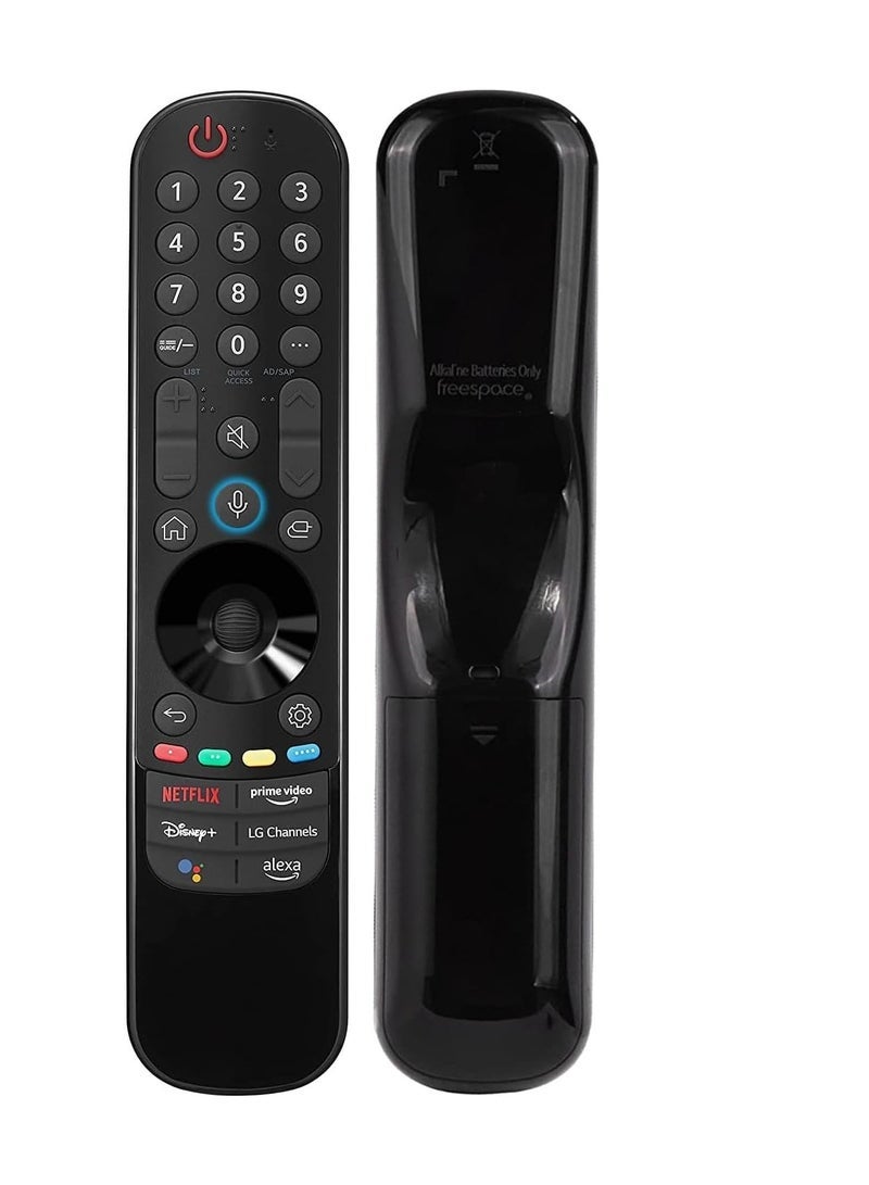 BLUMENIT Anmi AN-MR21GA Universal Remote Control for LG Smart TV, MR21GA Voice Remote Fit for LG 4K LED LCD OLED UHD HDTV Smart TV Remote with 4 Shortcut Buttons - Image 1