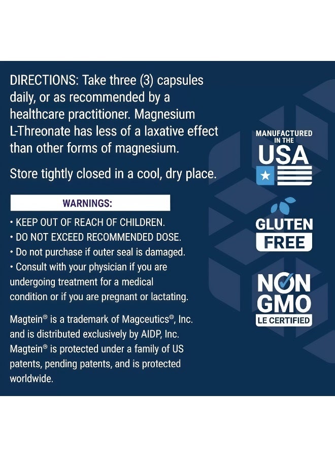 لايف إكستنشن مكمل ماغنسيوم إل ثريونات نيورو-ماج: يقوي الذاكرة والتركيز، يوفر دعمًا دقيقًا لمغنيسيوم الدماغ، يعزيز سرعة التفكير، ويحمي الصحة المعرفية الشاملة - Image 3