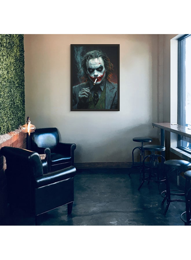 Art Decor Framed Fine Art Portrait Print of Joker Pop Art Heath Ledger Iconic Movie Character Artwork Vibrant Pop Art Prints Wall Décor for Living Room Bedroom Office Studio Home Décor - Image 2