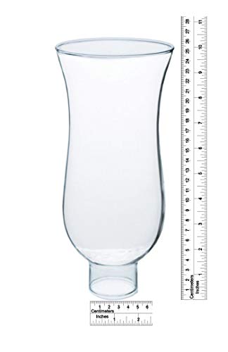 B&P Lamp غطاء مصباح B&P® 1 5/8" × 10" زجاجي شفاف على شكل إعصار - Image 3