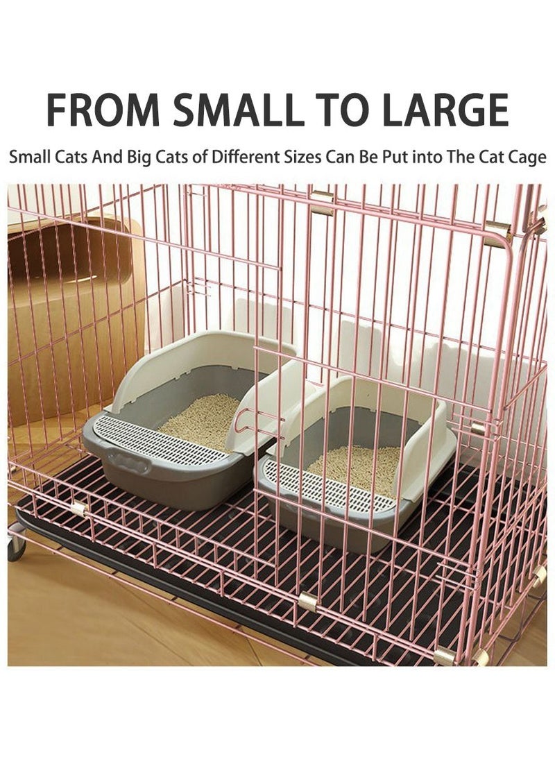 Arabest Oversized Cat Litter Box Fully Semi-Enclosed Cat Litter Box Large Anti-Splash and Anti-Stink Cat Litter Box Grey  - Image 4