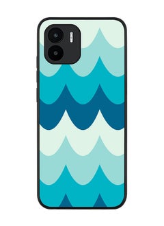 Rugged Black edge case for Xiaomi Redmi A2 / Xiaomi Redmi A1 Slim fit Soft Case Flexible Rubber Edges Anti Drop TPU Gel Thin Cover - Wavy Waves