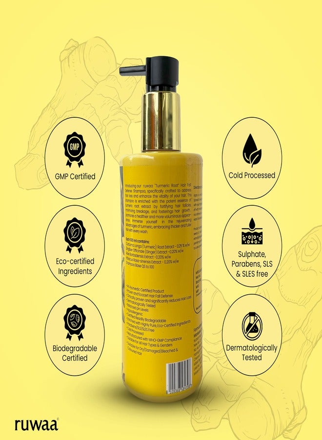 ruwaa Turmeric Root Hair Fall Defense Shampoo - Image 3