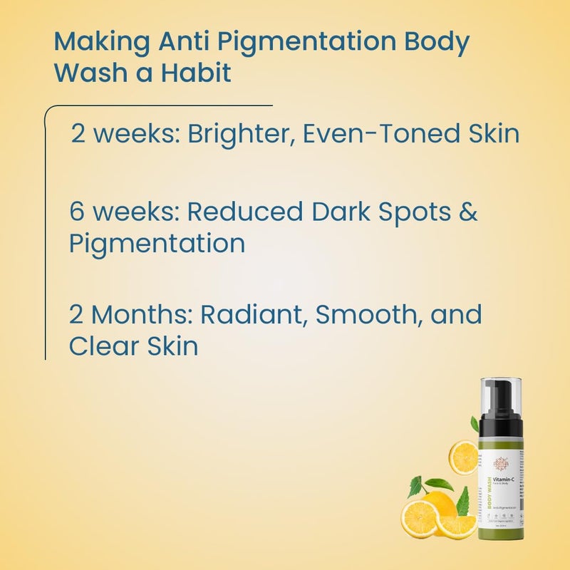 Pratha Vitamin-C Anti-Pigmentation Body Wash, Face and Body Cleanser, 200ml - Image 5