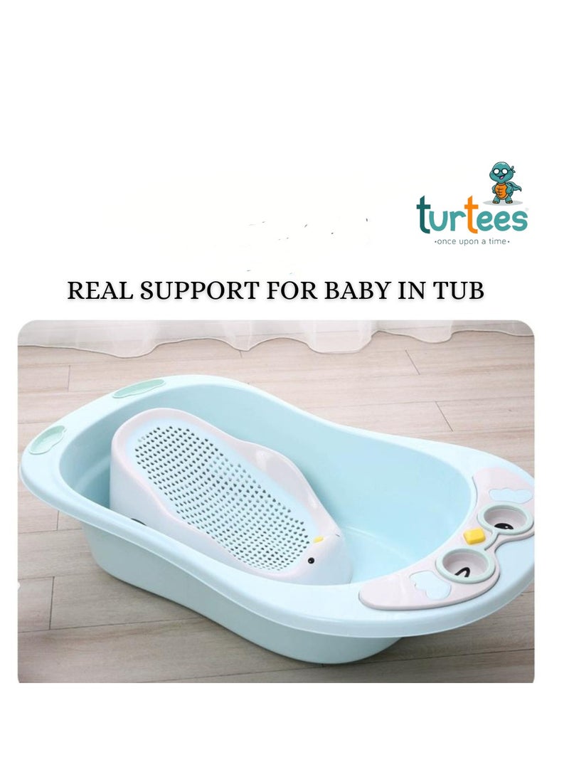 turtees حمام أطفال محمول من تورتيز، دعم حمام هلامي من السيليكون لشطف الرضع - Image 3