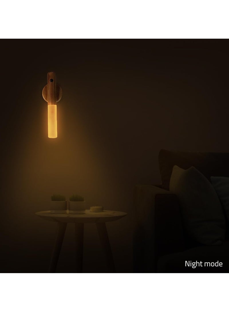 مصباح ليلي مغناطيسي لاسلكي ذكي بجهاز استعشار حركة قابل لإعادة الشحن مصباح يدوي ليد محمول يثبت على الحائط للدرج وغرفة النوم والممر والسلالم قابل للإزالة متعدد الالوان - Image 5