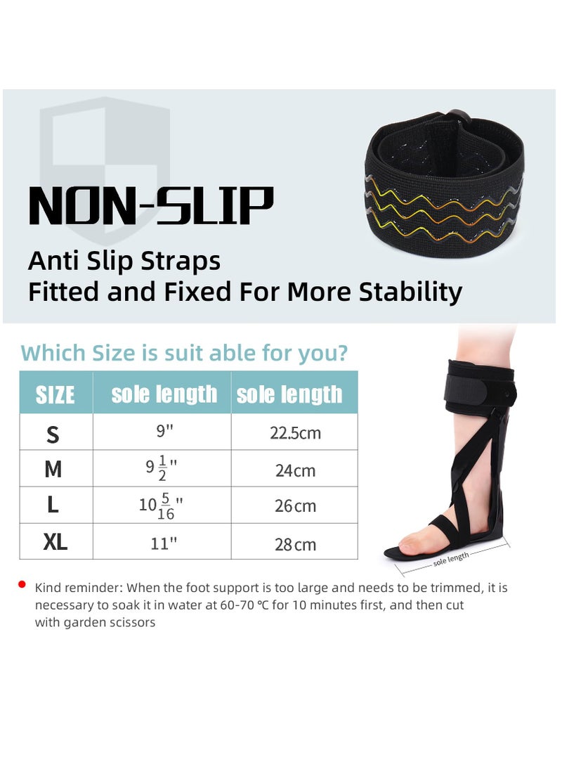 Medical AFO Foot Drop Brace, Ankle Foot Orthosis Drop Foot Stabilizer Support for Walking with Shoe for Men and Women for Stroke, MS, Hemiplegia Foot Drop, ALS, Medium-Right - Image 3
