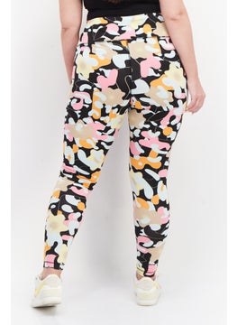 adidas Originals Women Plus Size Sportswear Fit Training Leggings, Black Combo  - Image 2