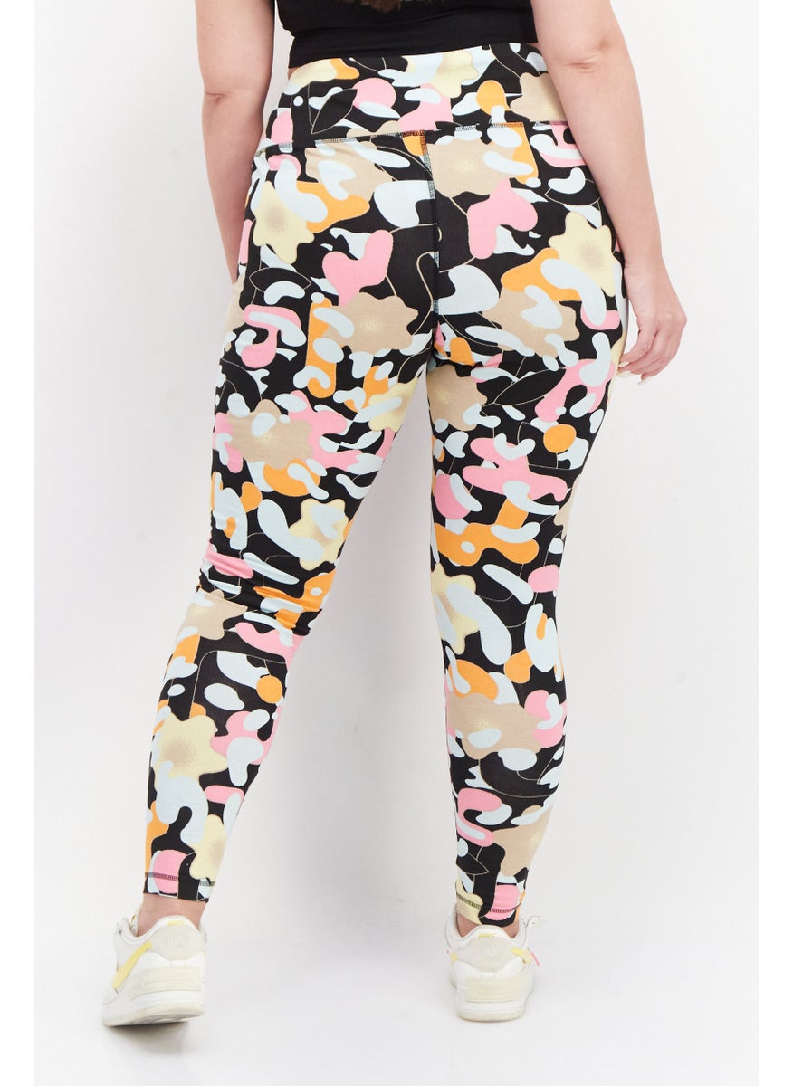 adidas Originals - Women Plus Size Sportswear Fit Training Leggings, Black Combo - Image 1