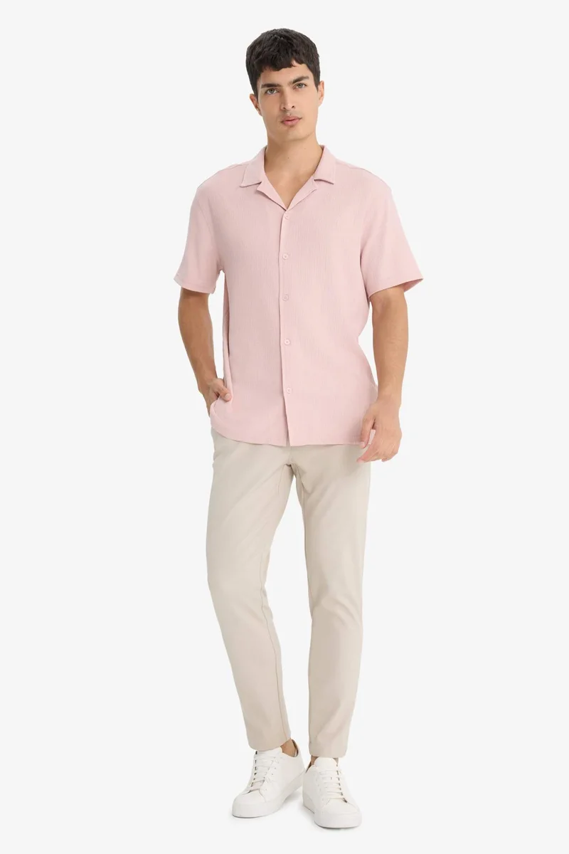 DeFacto Modern Fit Polo Neck Short Sleeve Shirt