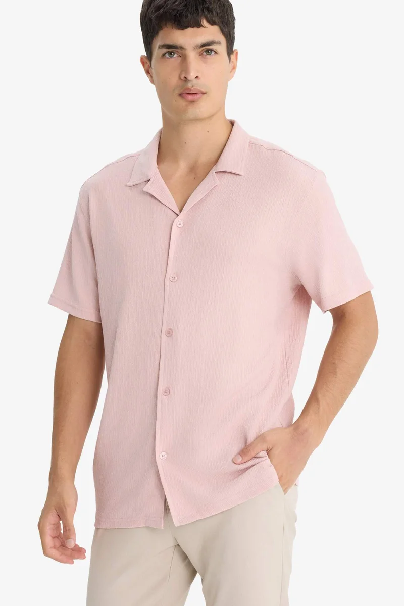 DeFacto Modern Fit Polo Neck Short Sleeve Shirt