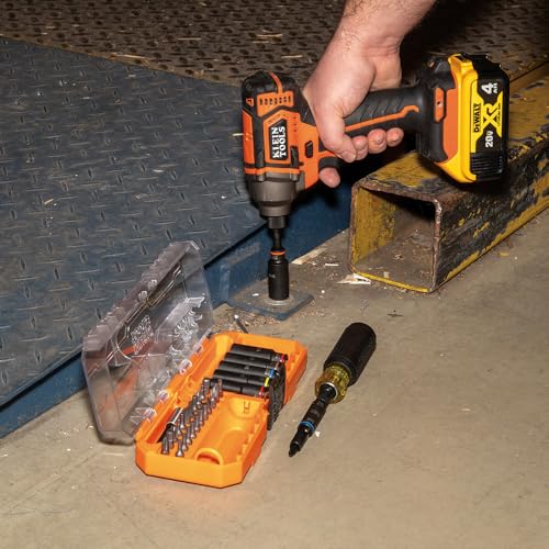 Klein Tools 32502HD KNECT ImpactRated Screwdriver and Socket Set with MODbox Case 41Piece 26 Bits 6 Deep Well Sockets Accessories and Handle - Image 3