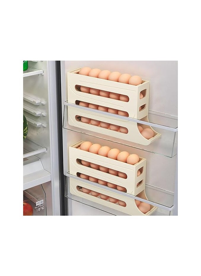 Generic - Automatic rotating egg organizer, space saving with large capacity - Image 1