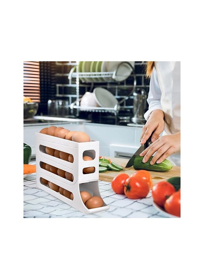 Generic - Automatic rotating egg organizer, space saving with large capacity - Image 1