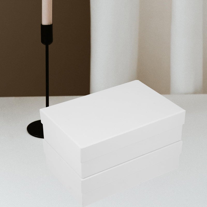 Wesievia Kraft Paper Boxes with Lid 2 Pcs 23.5x16x7cm Rectangle Gift Boxes for Party Favor Festival Wrapping Candy Storage - Image 5