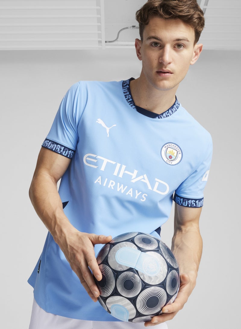PUMA Manchester City 24/25 Authentic Home Mens Blue Jersey - Image 1