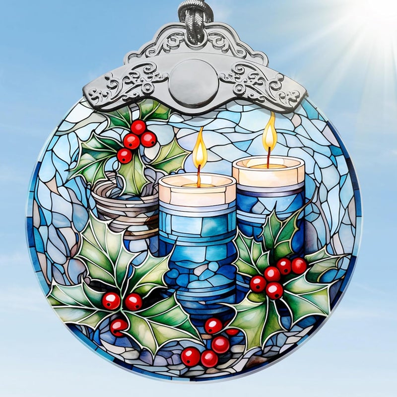 Jocidea Christmas Ornaments, Christmas Decorations for Tree, Christmas Tree Ornaments, Christmas Keepsake Gifts - Candle - Image 1