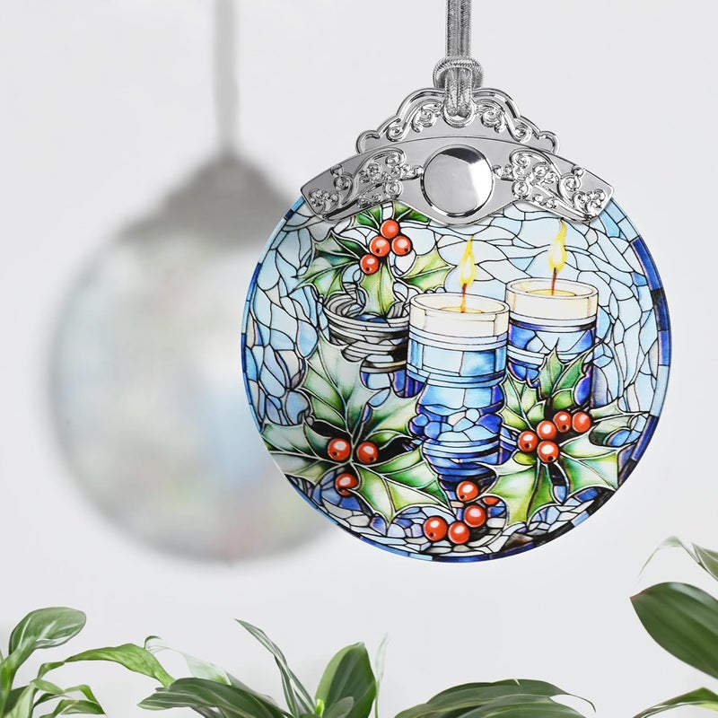 Jocidea Christmas Ornaments, Christmas Decorations for Tree, Christmas Tree Ornaments, Christmas Keepsake Gifts - Candle - Image 4