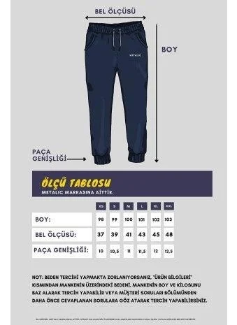 mmetalic Men's Gray Elastic Leg Sweatpants